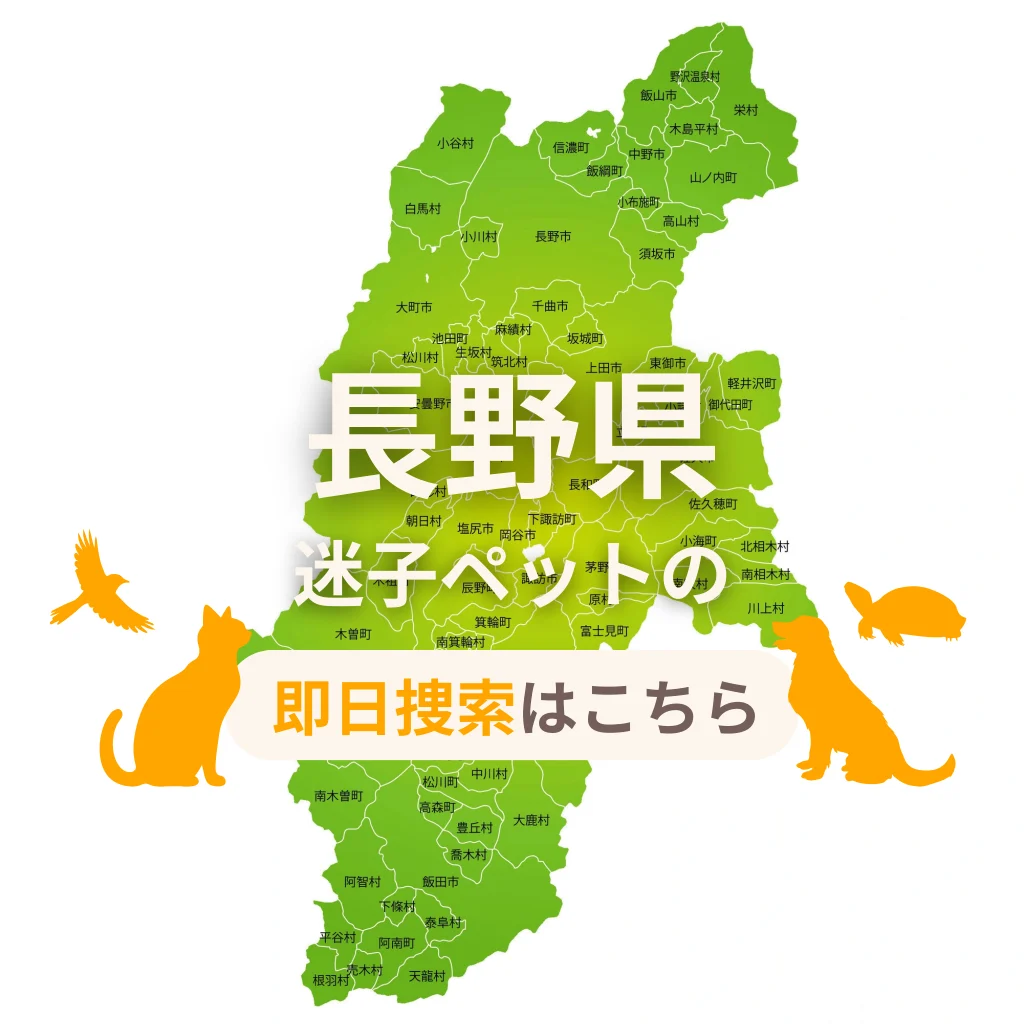 長野県 迷子ペットの即日捜索 ご利用ガイド