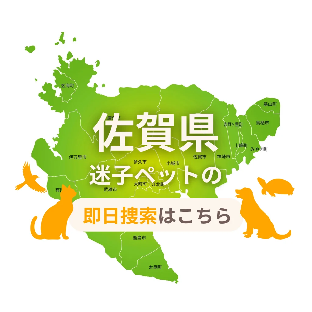 佐賀県 迷子ペットの即日捜索 ご利用ガイド
