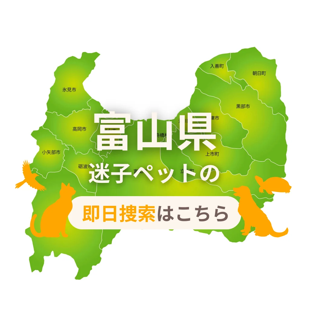 富山県 迷子ペットの即日捜索 ご利用ガイド