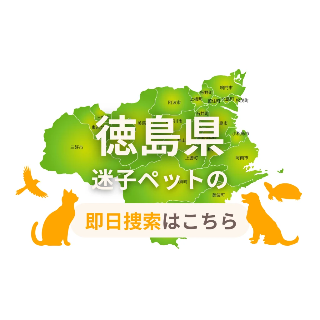 徳島県 迷子ペットの即日捜索 ご利用ガイド