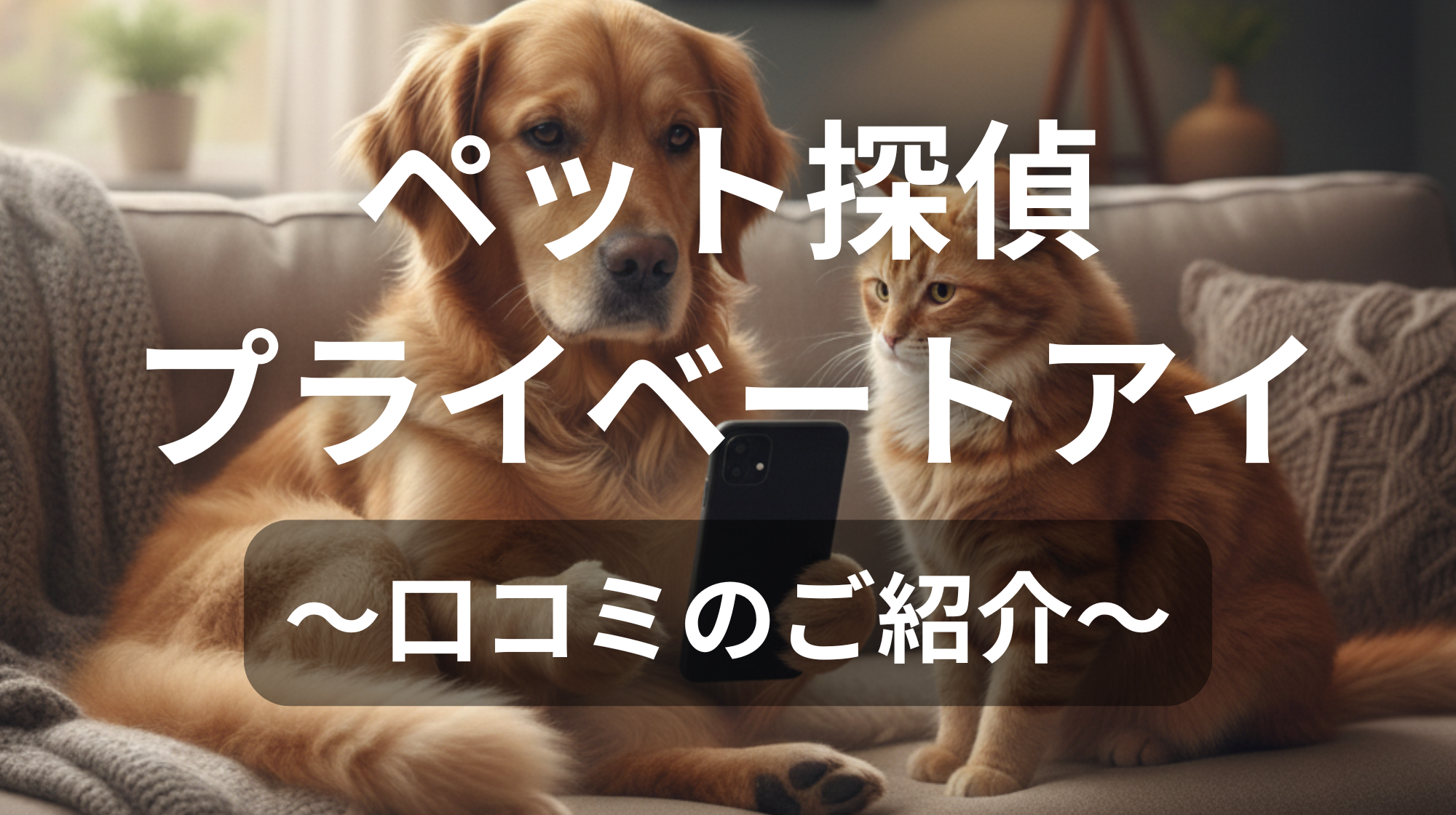 ペット探偵プライベートアイ〜口コミのご紹介〜
