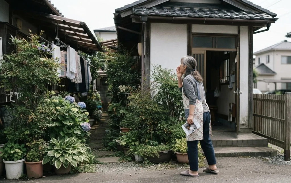 石川県かほく市で飼い猫がいなくなり探す60代女性
