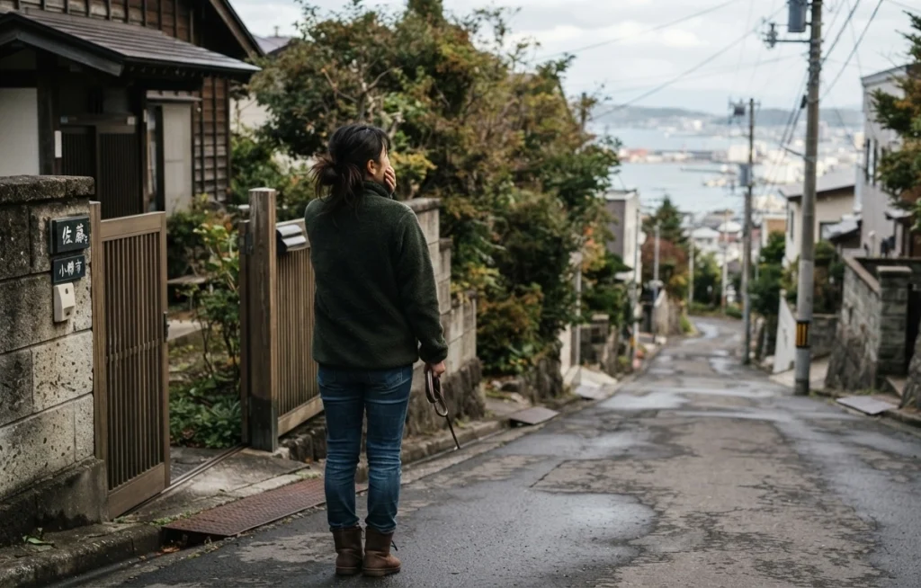 北海道小樽市で脱走した飼い犬を探す40代女性