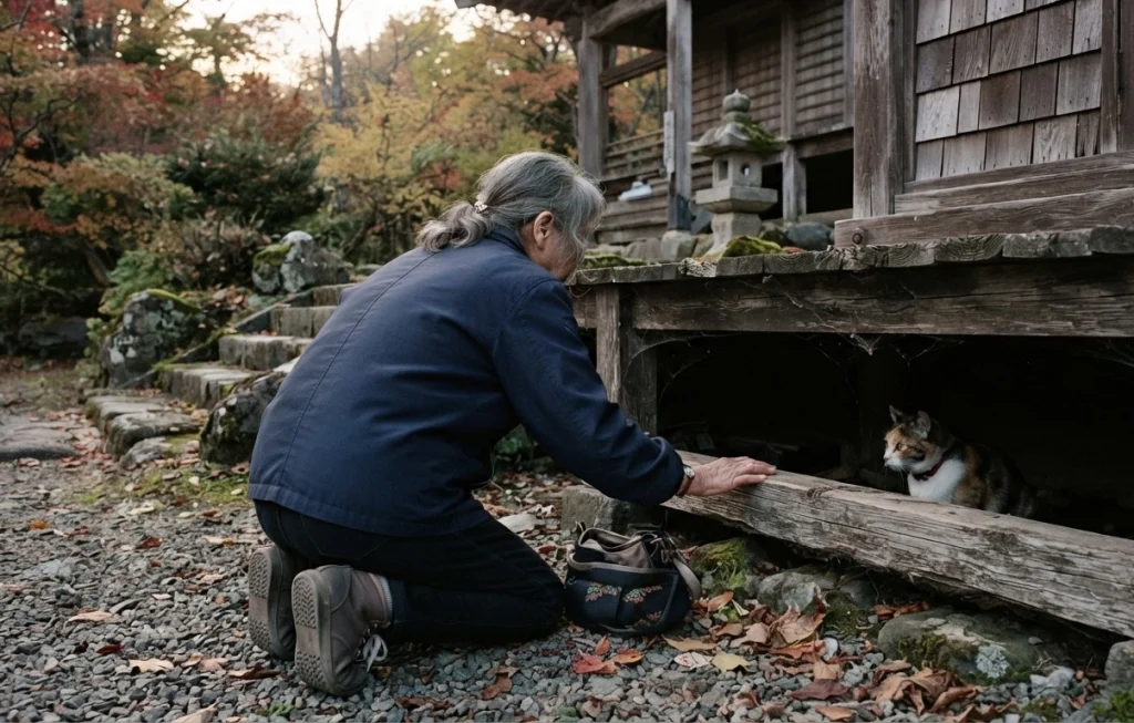 北海道岩見沢市で脱走した飼い猫を探す70代女性